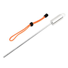 Diving Pointer Stick Rod, Stainless Steel Construction Underwater Shaker Noise Maker with Lanyard, Versatile Underwater Tool for Scuba Diving Probing