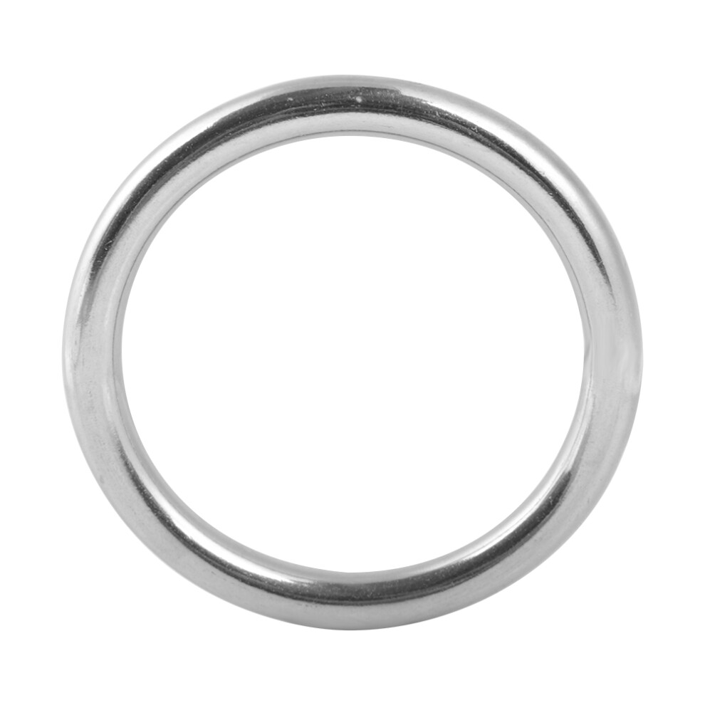 Welded Steel Ring, Multi Purpose 304 Stainless Steel O Ring For Hammock Yoga Wind Chime Jewelry Craft, Seamless Welded Durable Metal Ring With Smooth 9301476495941