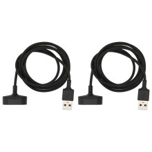 Caricabatterie di ricambio per Fitbit, cavo di ricarica USB con connettore in metallo di alta qualità, design portatile per dispositivi fitness.