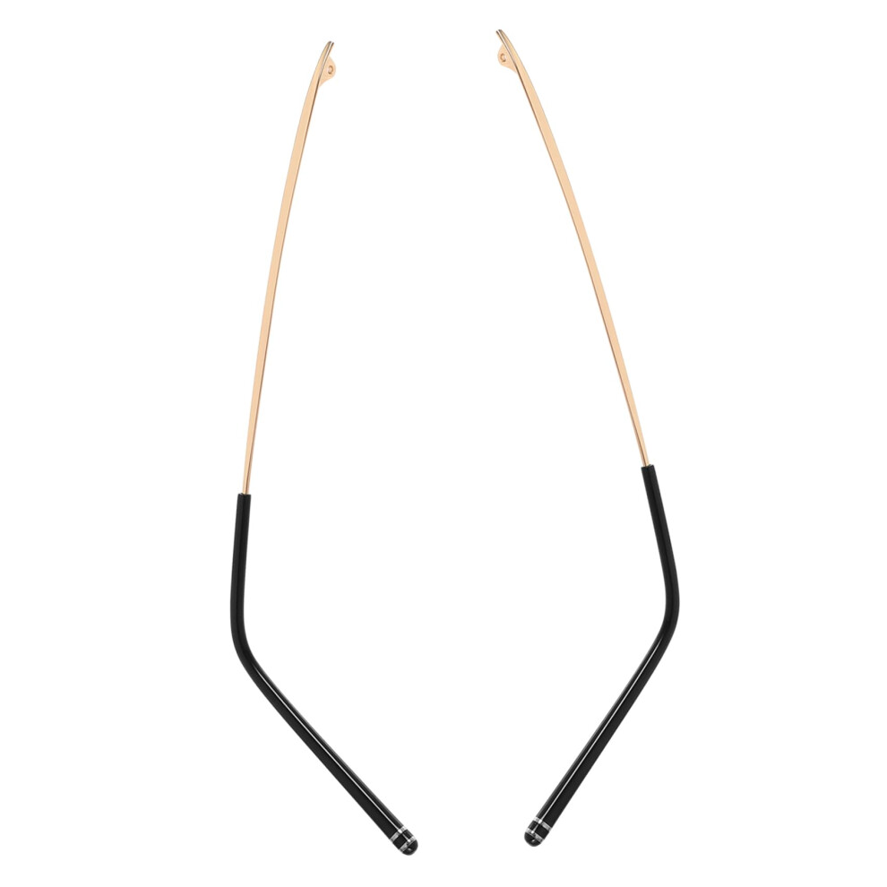Golden Universal Metal Eyeglass Replacement Arms Stylish Electroplated Temples Lightweight Fit