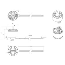 Hochgeschwindigkeits-Brushless-Motor für FPV-Renndrohnen, leichter Brushless-Motor mit starker Leistung und langer Lebensdauer für RC-Quadrocopter