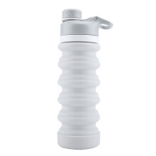 Faltbare Wasserflasche für Outdoor-Aktivitäten, wiederverwendbare, BPA-freie Reiseflasche aus lebensmittelechtem Silikon mit auslaufsicherem Design
