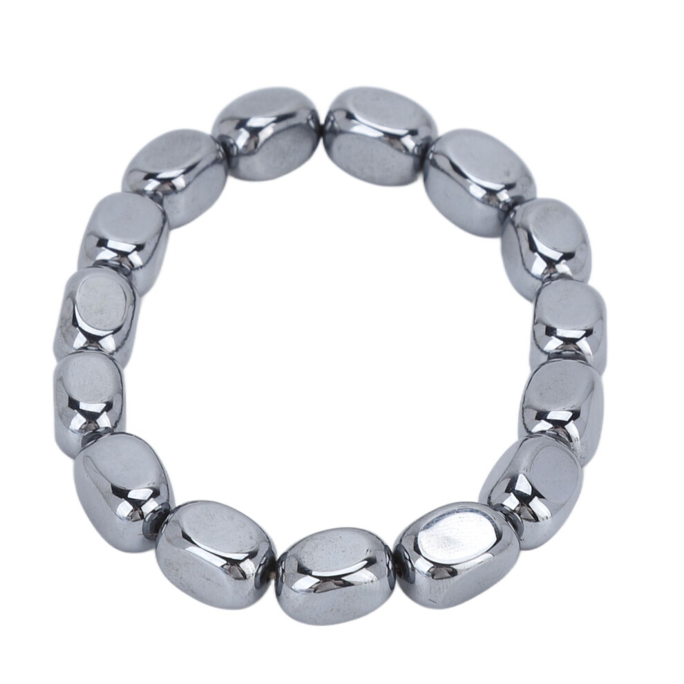 Wellness Bracelet, Promote Blood Circulation Enhance Physical Fitness Terahertz Stone Bracelet with Health Care Trace Elements, Natural Stone Design