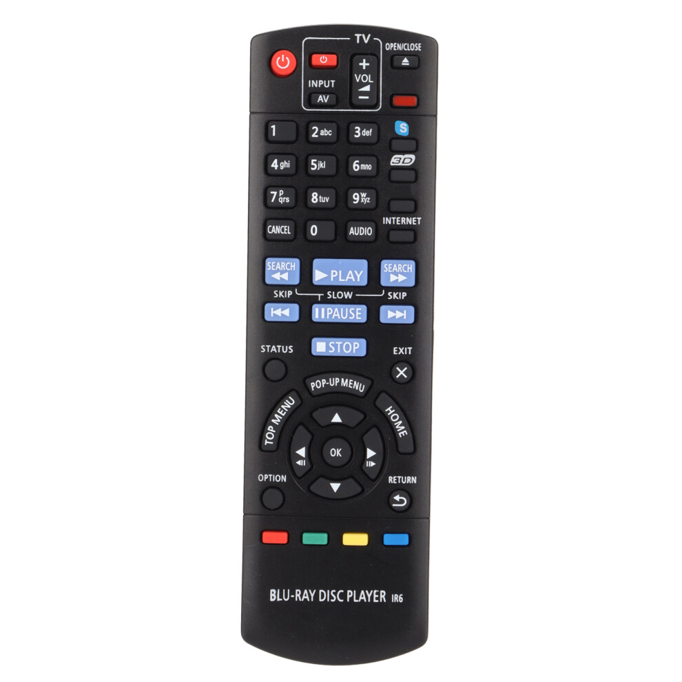 New Replacement Ir Remote Control For Blu-Ray Disc Player, Easy To Use, No Programming Needed, Works Immediately With Alkaline Batteries 9448196497791