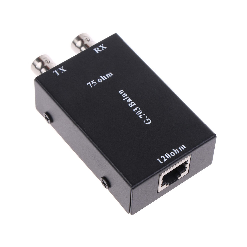 2.048Mbps G703 Coaxial Bnc To Rj45 Transmitter E1 Converter Balanced To Unbalanced 75 Ohm To 120 Ohm Impedance 9382693836007