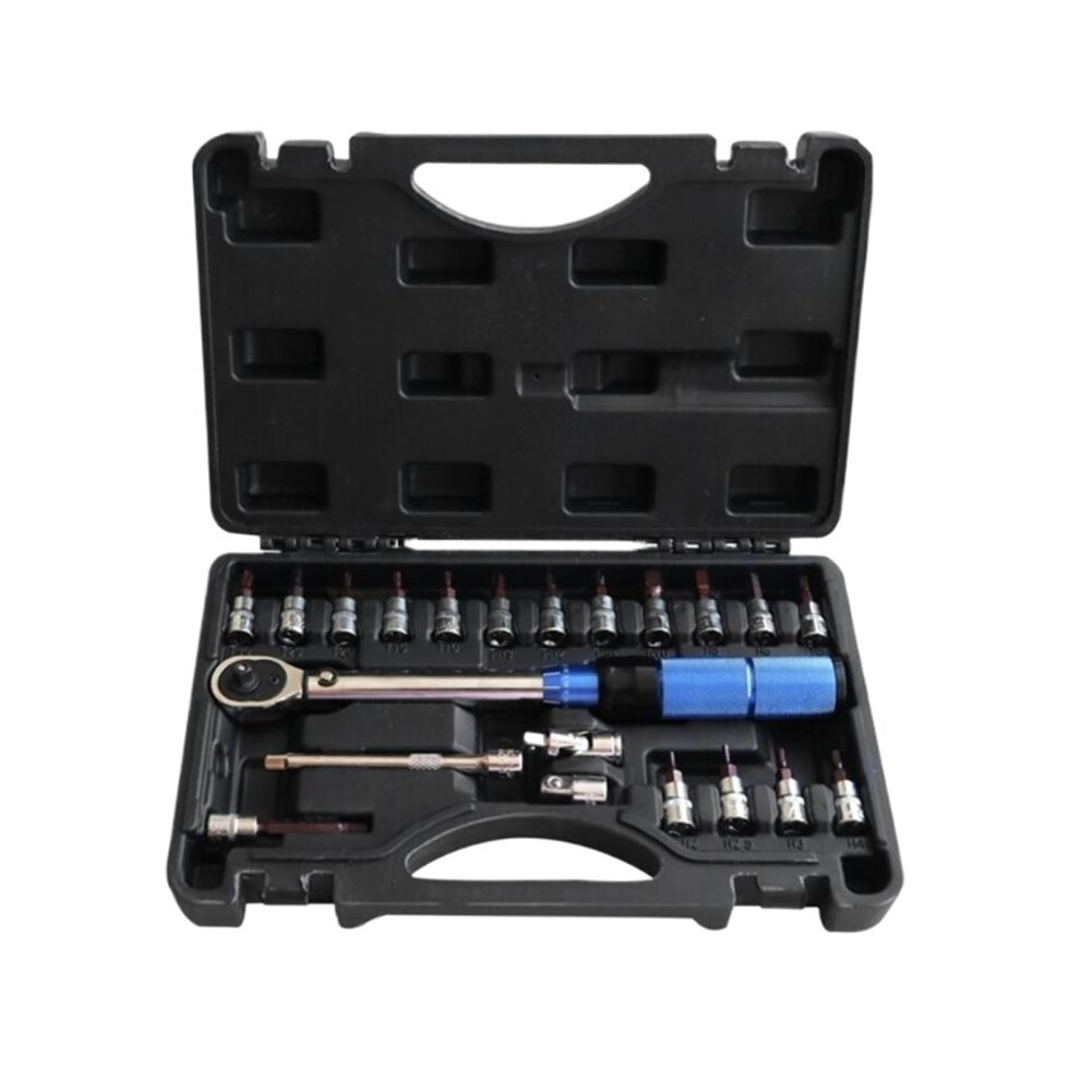 Torque Wrench Set 1/4Inch Drive Accurate 224 Nm Range Motorcycle Maintenance Tool 9347817174335