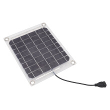 10W USB Transparent Double-Sided Solar Panel for Outdoor Travel – 21.5 x 17.5cm
