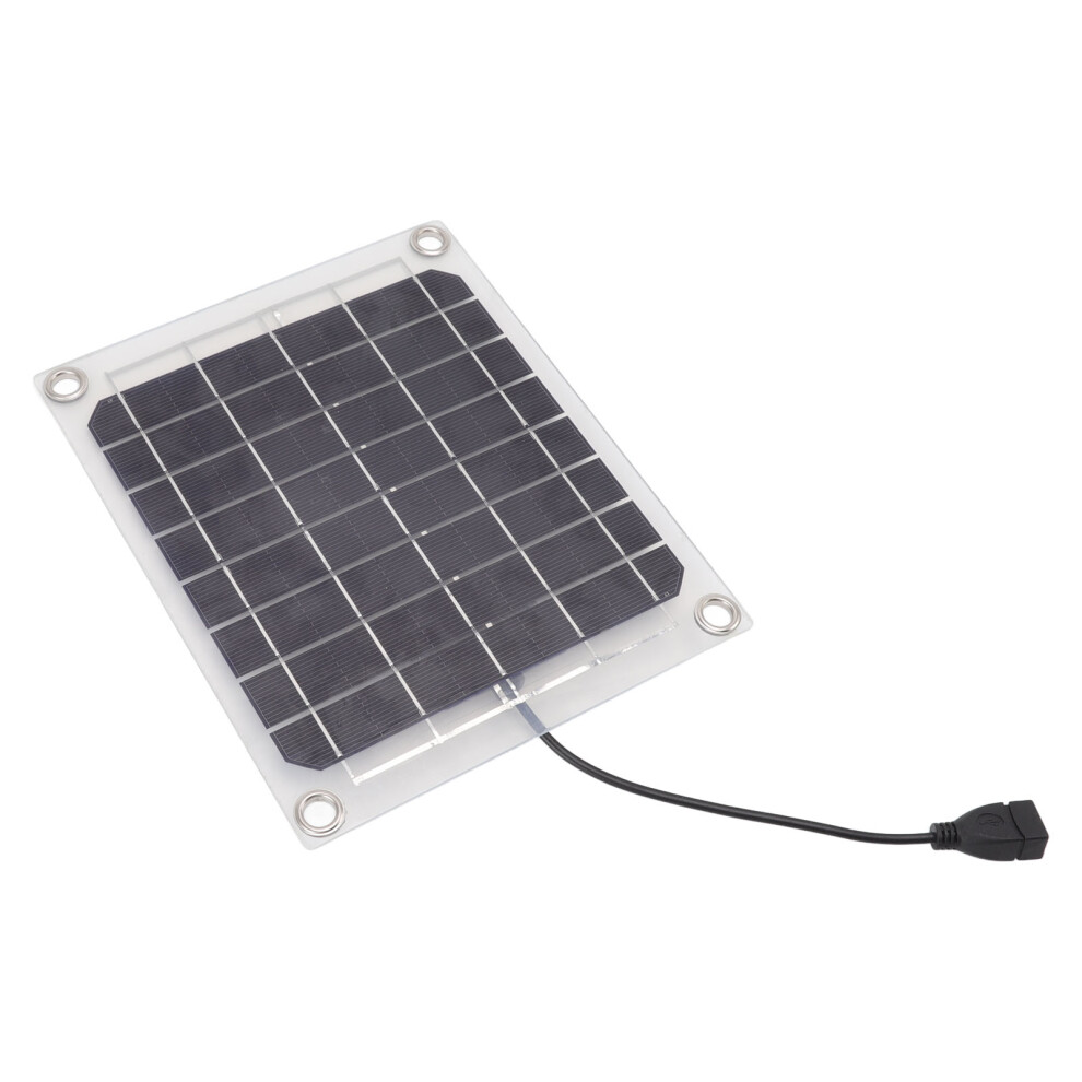 10W Usb Transparent Double-Sided Solar Panel For Outdoor Travel Â 21.5 X 17.5Cm 4381381755519