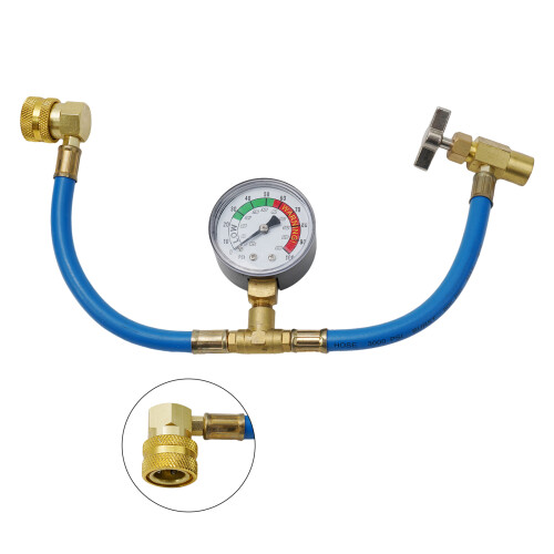 AC CanTap Gauge Hose AC Conditioning Convenient  Self-Sealing R134a A/C Solid Metal Structure Replace Parts 2
