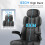 (FC Leather - Black) Q-Series Office Chair High Back Adjustable 5
