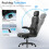 (FC Leather - Black) Q-Series Office Chair High Back Adjustable 6