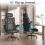 (FC Leather - Black) Q-Series Office Chair High Back Adjustable 7