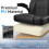 (FC Leather - Black) Q-Series Office Chair High Back Adjustable 8