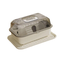 Hamster House Hamster Travel Carrier Small Animal Outing Case, White