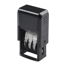 Datumsstempel für Trodat Mini Dater 4810 Selbst-Tinten-Gummistempel mit 20x3 8mm Ersatzpad Modell 6/4910(P4)