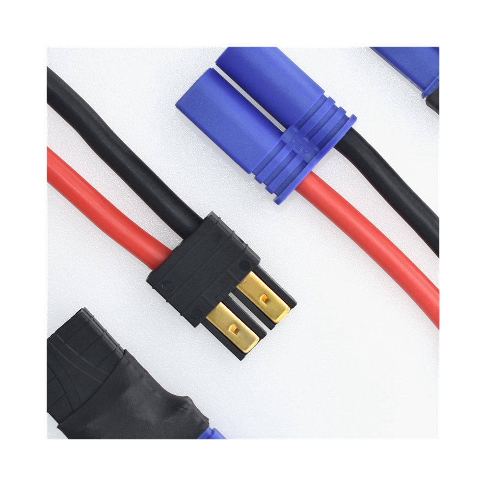 Rc Lipo Battery Connector Adapter Compatible With For Trx/Traxxas Lipo Battery Plug To Ec5 Male Female On Esc Charger 6935161491883