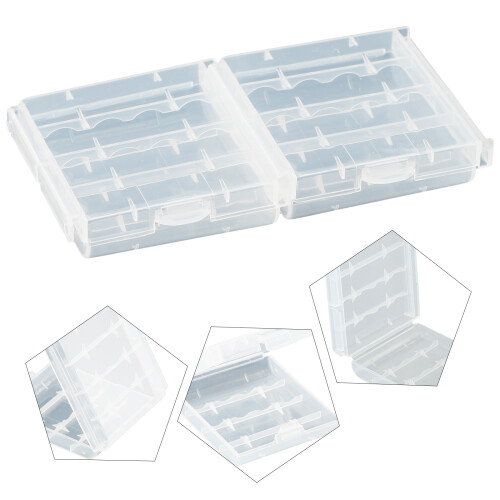 Batteriboks for 4 stykker AA AAA hard container 676018 mm tilbehørsadapter, beskytter for passform, erstatning 1