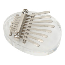 Kristall Mini Kalimba Piano mit 8 Tasten und Lanyard, Tragbares Daumenklavier