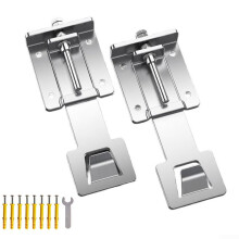 Heavy Duty Adjustable Range Hood Bracket Set, Galvanized Steel Wall Mount for Kitchen Vent, 2 Pcs