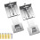 Heavy Duty Adjustable Range Hood Bracket Set, Galvanized Steel Wall Mount for Kitchen Vent, 2 Pcs 3