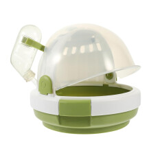 Portable Hamster Cage Rat Carrier Travel Transport Cage for Small Pets Green
