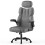 (FC Leather - Dark Grey) Q-Series Office Chair High Back Adjustable 1