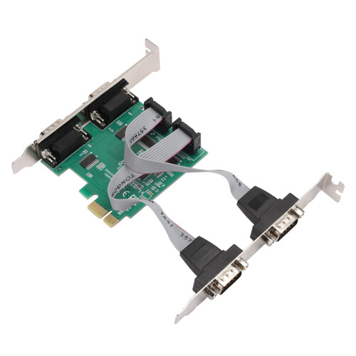 Placa de Expansão de Porta Serial, Compatível com UART e Canal Full Duplex de Alta Velocidade 2.5Gbps, Interface PCI Express 1X Multifuncional para 1
