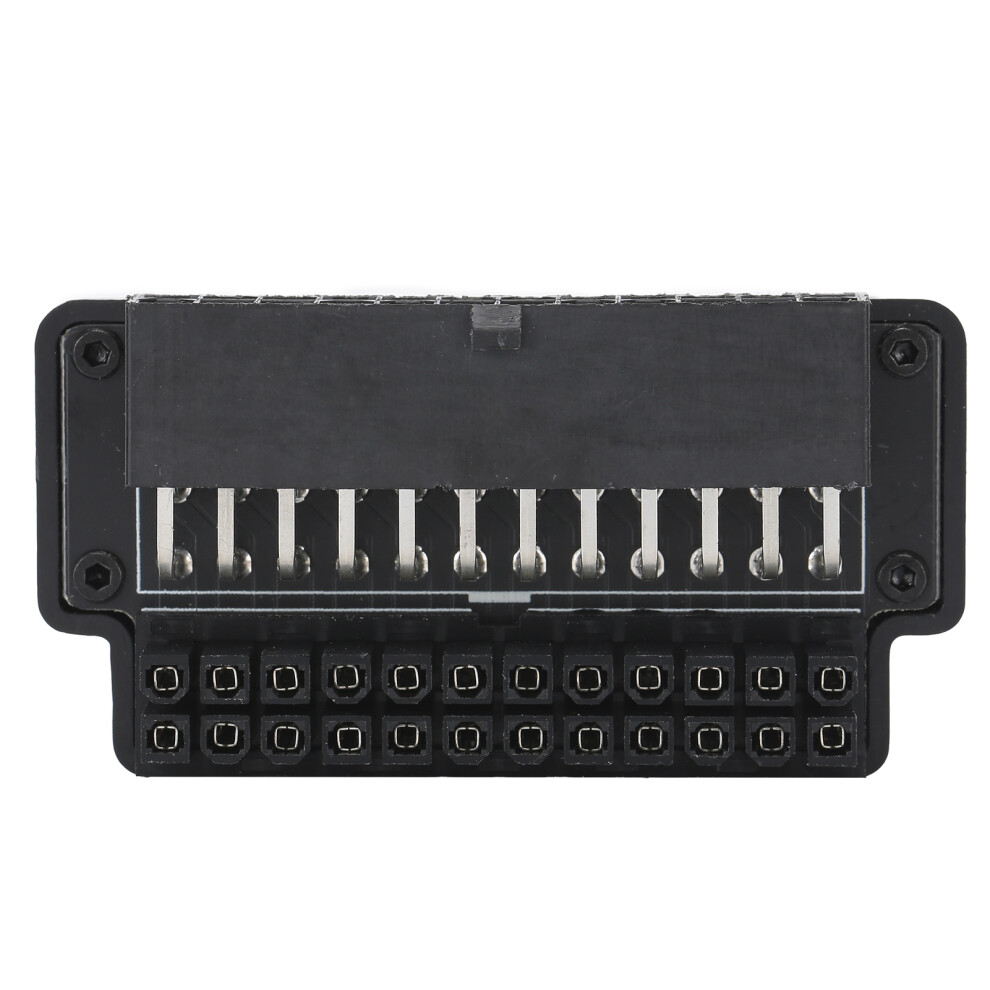 90 Degree Atx 24Pin Female To Male Power Adapter Overmolded Style Changes Cable Installation Direction Solving Limited Height Chassis Psu Fitment 9773935290037