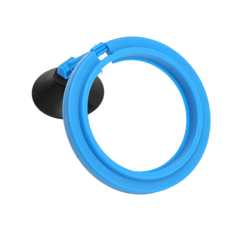 Round Floating Fish Feeder with Suction Cup for Aquarium 12cm Diameter 2