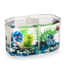 Aquarium Fish Breeder Box 195x60x120mm Octagonal Plastic Isolation Tank