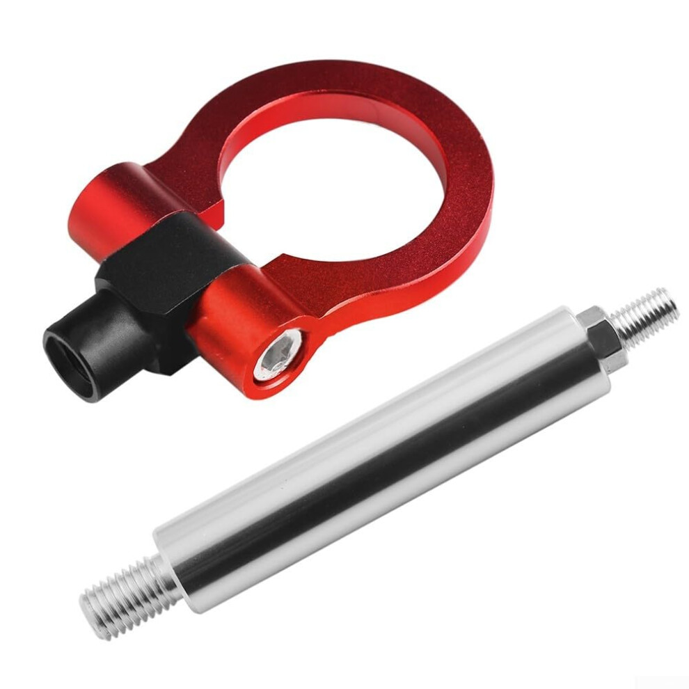 Aluminum Tow Hook For Chevy Camaro 2016 And Newer. The Blend Of Style And Functionality In Dark/Red 9347817974737
