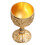 2Pcs Mini Golden Goblet Retro Goblet Solid Metal Embossed Wine Cup Luxury 1