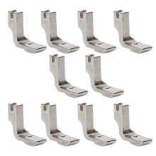 Accessoires pour machines à coudre industrielles : tissu léger, couture étroite, pied presseur réglable, pied fronceur à tige haute, robuste et