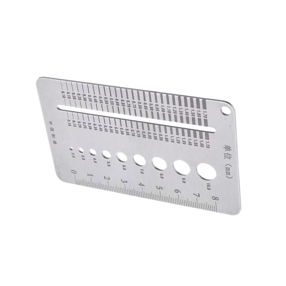 Crack Width Gauge Stainless Steel, 050 Mm Gap, Rustresistant, Precision Scale For Concrete Wall Inspection 9382693852847