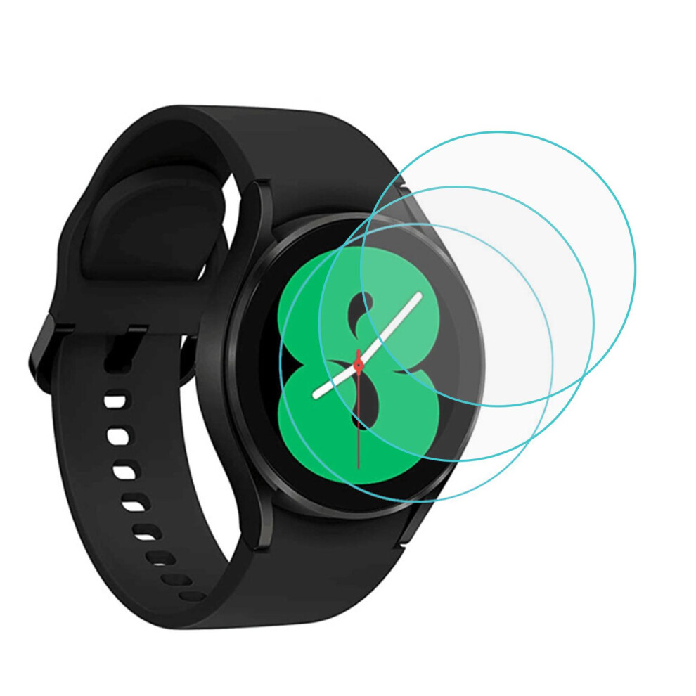 Shatter-Proof Screen Protector For Samsung Galaxy Watch4, High-Quality Tempered Glass Ensures Ultra-Clear Viewing And Improved Sensitivity, 3Pcs 9448196499726