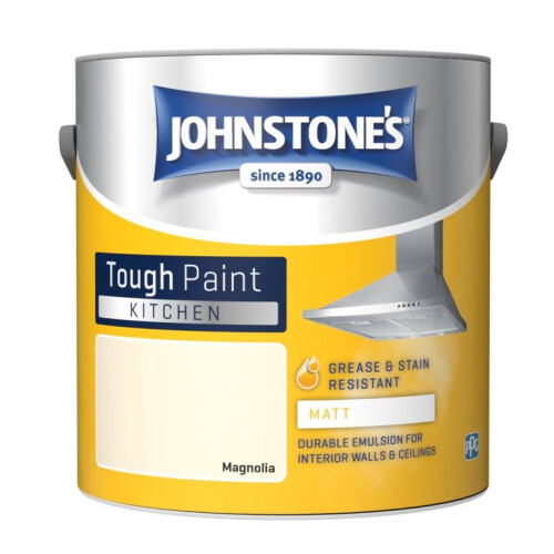 Johnstone's Johnstones Kitchen Matt Wall Ceiling Emulsion Paint 2.5l Magnolia 1