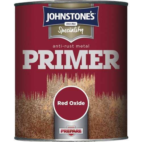 Johnstone's Anti Rust Metal Primer, 750ml Red Oxide