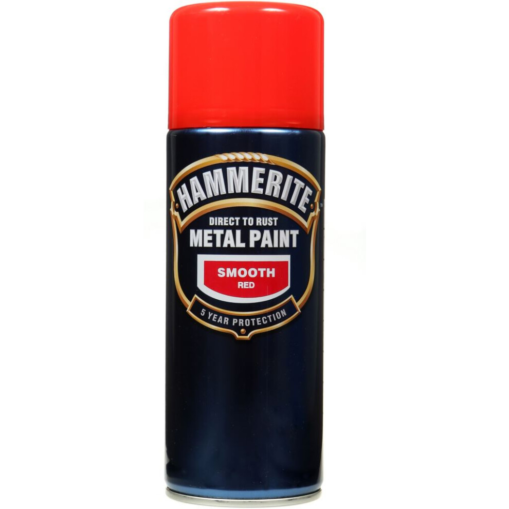 Hammerite SFRAERO Direct to Rust Smooth Finish Aerosol Red 400ml
