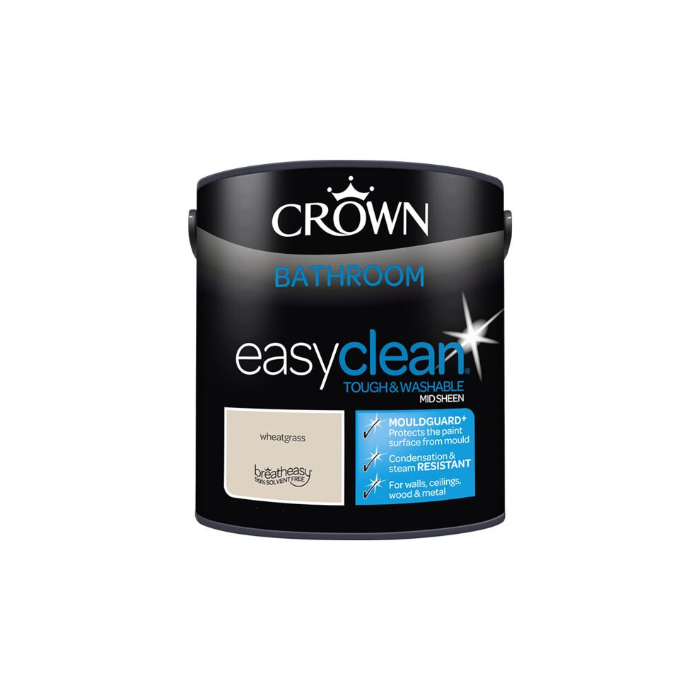 Crown (Wheatgrass) Easyclean Bathroom Mid Sheen 2.5L Not,Specified