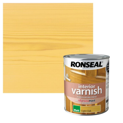 Ronseal Ronseal Interior Varnish Matt, Light Oak - 750ml