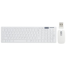 Ensemble clavier et souris sans fil polyvalent, compatible avec de nombreux appareils et doté de touches multimédias pour un contrôle accru de vos