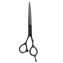 Linkshandige haarschaar, ergonomisch ontwerp voor professioneel knippen, vlijmscherpe snijkant van zeer hard 440C roestvrij staal, levenslange