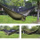 Backpacking Hammock with Net, Adjustable Ridgeline Tree Straps, Advanced Suspension System for Stable Support, Ultralight Camping Hammock with 5