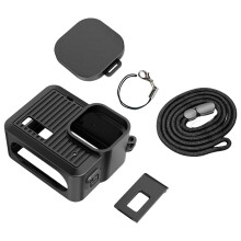 Silicone Sleeve For Camera And Tempered Glass Screen Protectors Black Full Kit
