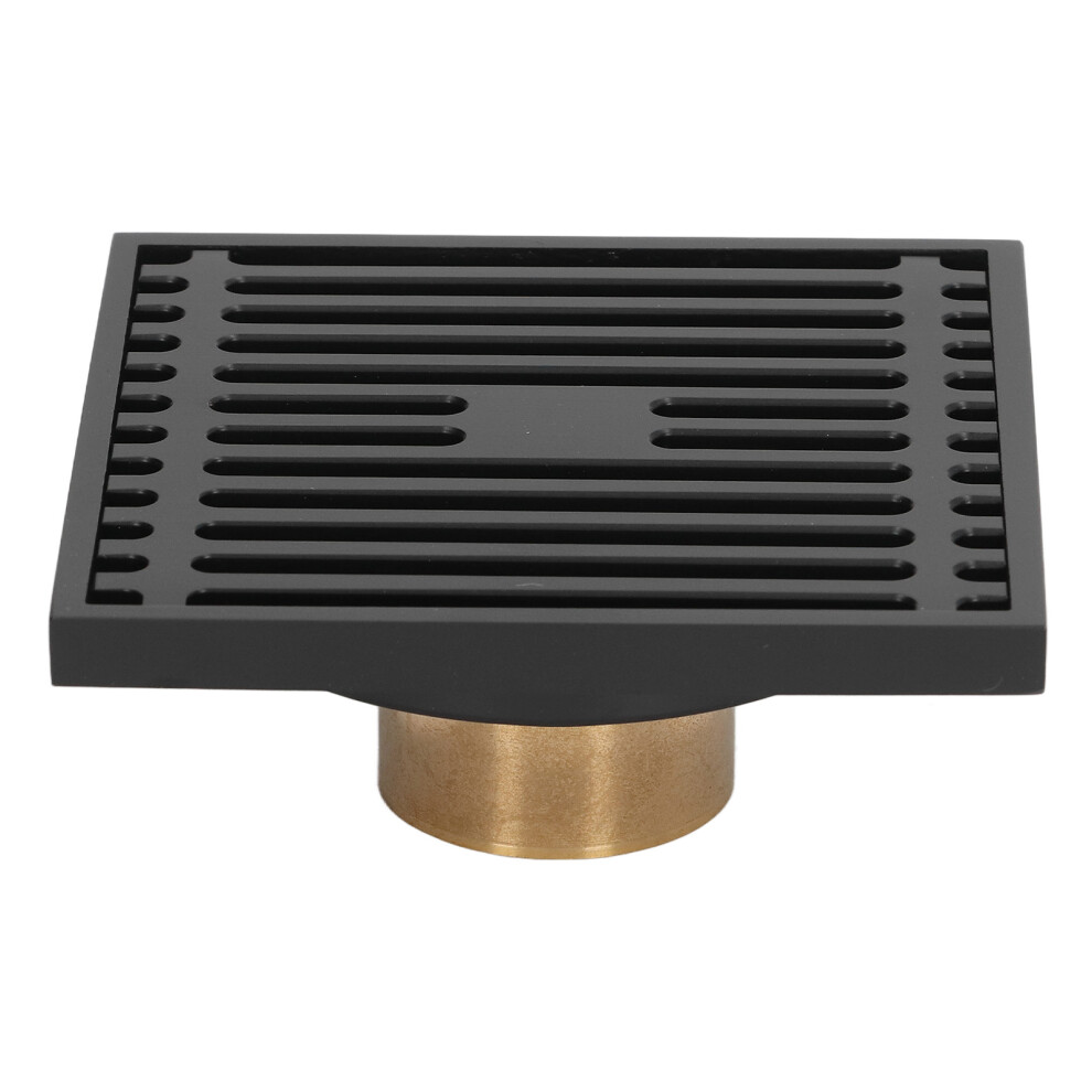 Balcony Shower Floor Drain Copper Black - Large Displacement Odorproof Set 5021373367564
