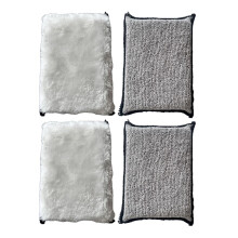 4pcs Car Scrubber for Upholstery, Leather Upholstery Interior Cleaning with Absorption and Gentle Touch