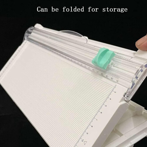 Paper Trimmer and Scoring Board with Clear Scale, Foldable for Card Making, Scrapbooking, Gift Boxes 2