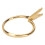 Anéis de cortina com presilhas, acabamento dourado, design resistente e durável, compatíveis com varões de 3 cm (1,2 polegadas), instalação 1
