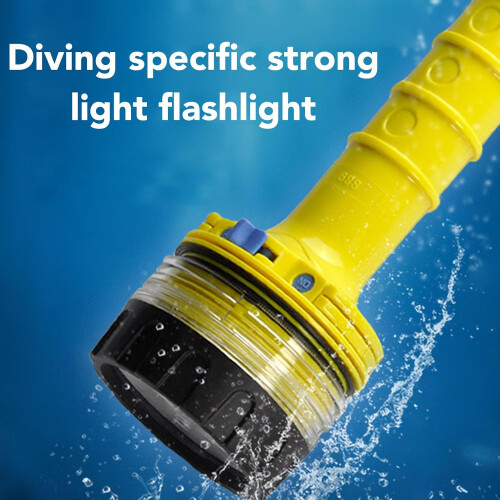 Dive Flashlight Waterproof LED Submersible, Extended Range Dive Light,  Brightness for Underwater Camping 2