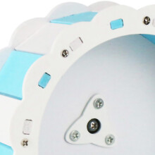 Silent Sunflower PVC Hamster Wheel 22cm Sky Blue & White
